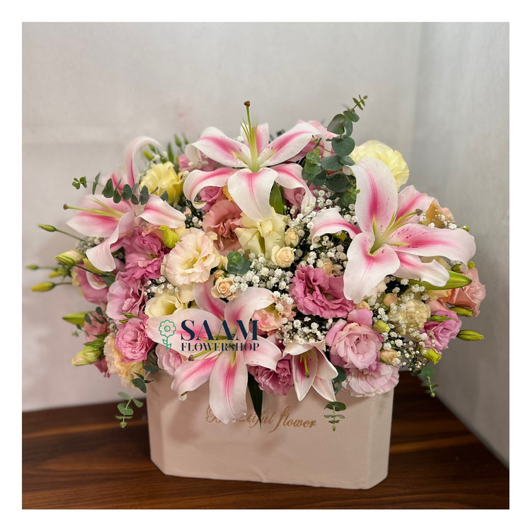 باکس گل ملوس برای خواستگاری