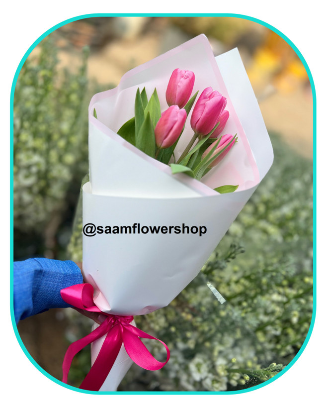 دسته گل لاله پینترسی