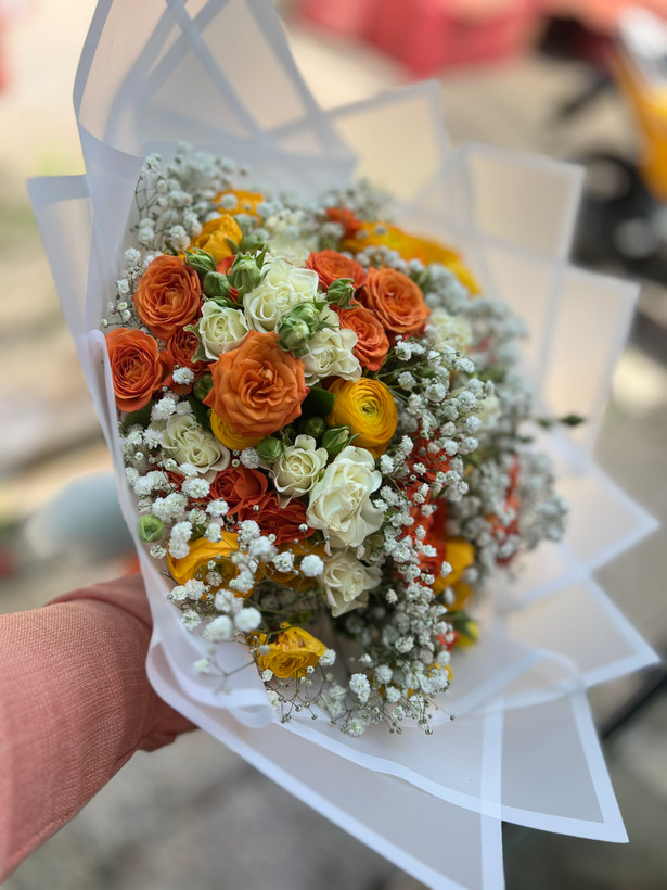 دسته گل ترکیبی بهاری