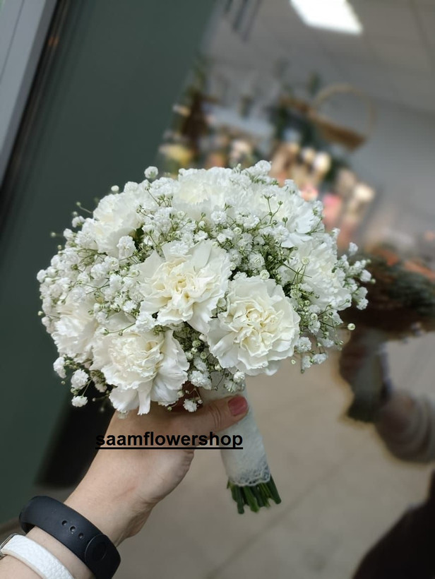 دسته گل محضر با گل میخک